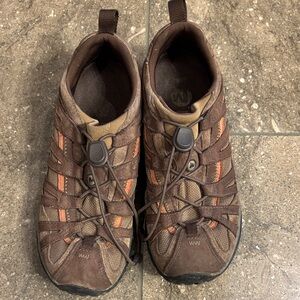 Merrell hiking shoes, 8.5, brown.